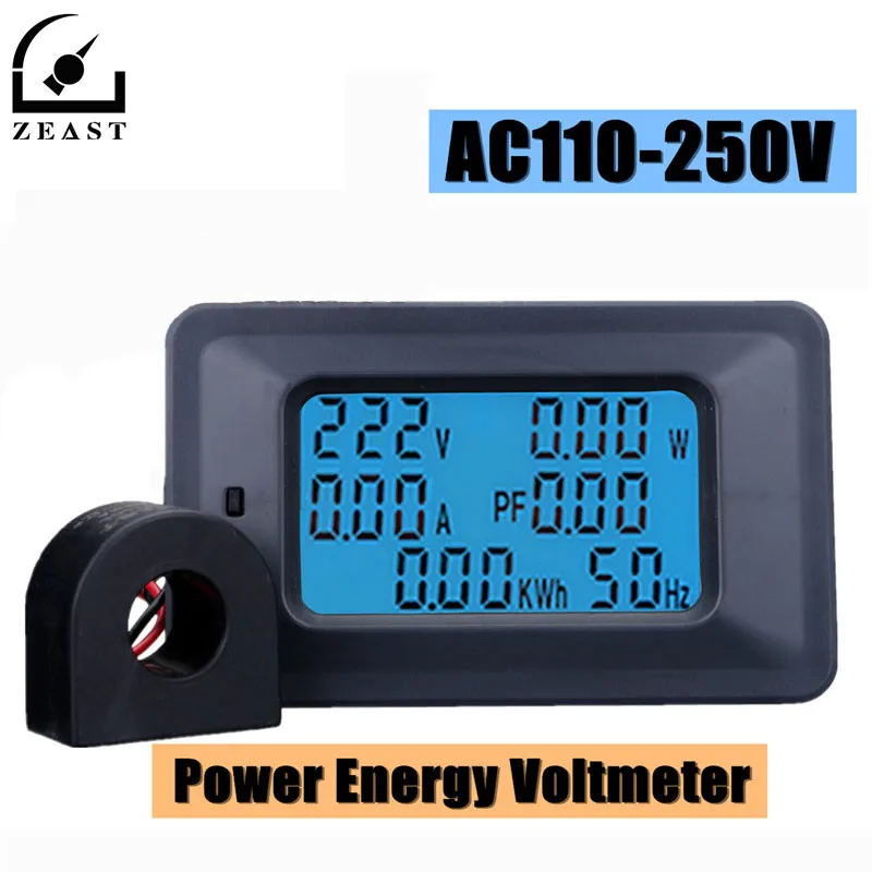 

AC 110-250V Voltmeter Tester Voltage Indicator Digital Meter Monitor Power Energy Volt Voltimetro Electric