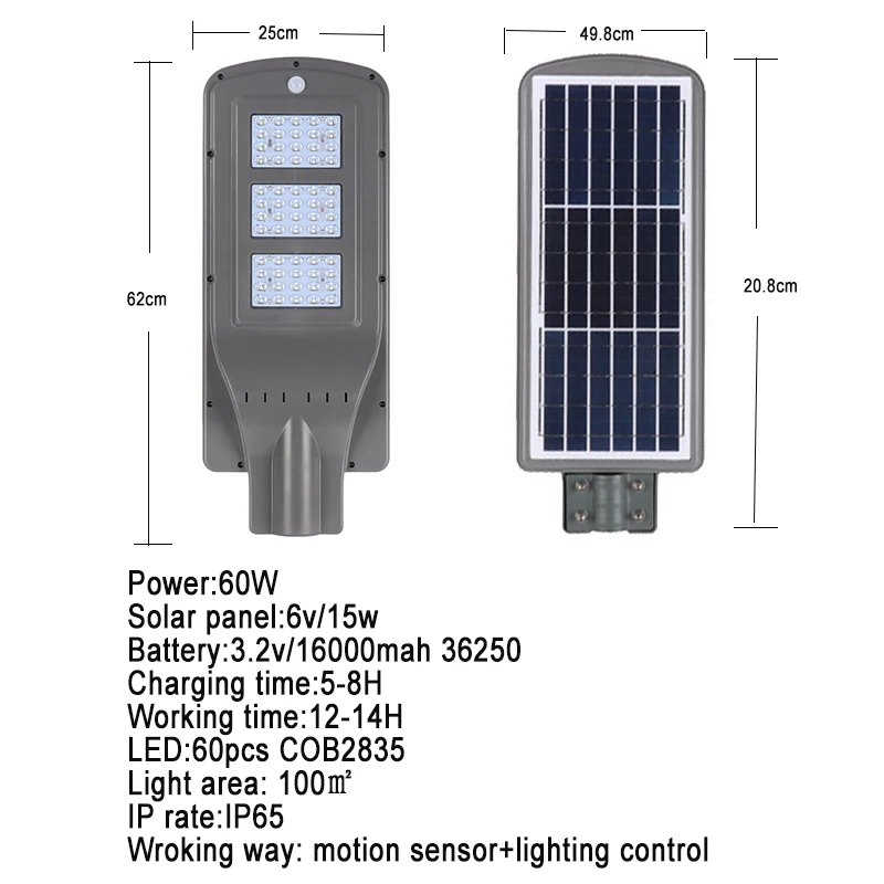 Уличный светильник, датчик солнечной энергии, уличный светильник, уличная гирлянда, уличная лампа с датчиком движения, уличная лампа с солнечной батареей 20 Вт 40 Вт 60 Вт