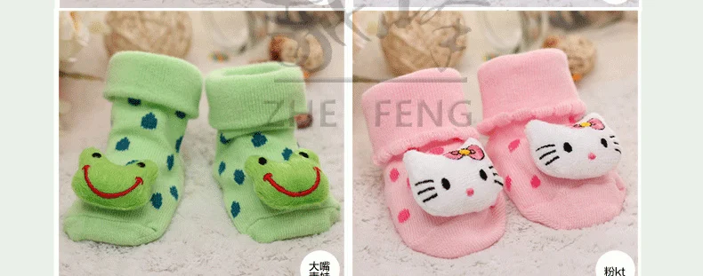 Baby socks rubber anti slip floor cartoon kids Toddlers autumn spring Fashion Animal newborn Cute 0-6-12month