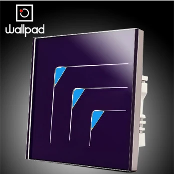 Free Shipping,Wallpad Top Purple Crystal Glass Switch Panel,3 Gangs 2 Way,110~250V Touch Screen Wall Light Switch LED Indicator Free Shipping,Wallpad Top Purple Crystal Glass Switch Panel,3 Gangs 2 Way,110~250V Touch Screen Wall Light Switch LED Indicator