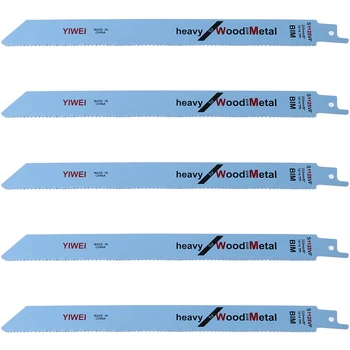 

2020 New Arrival 5Pcs/set 227mm 9" BIM S1125VF Reciprocating Saw Blade For Cutting Wood And Metal
