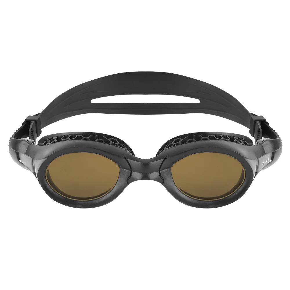 LANE4 icompy плавательные очки Анти-туман УФ Защита водонепроницаемые очки для плавания для взрослых мужчин женщин#96020 очки - Цвет: brown black
