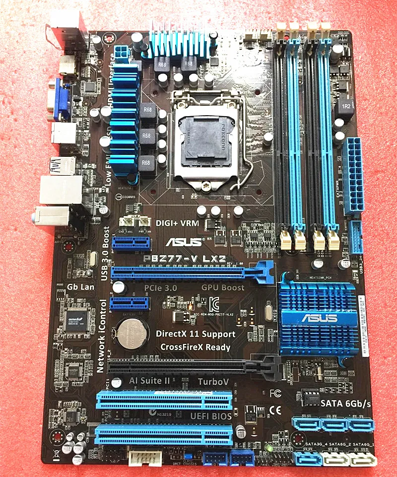 LGA1155 для ASUS P8Z77-V LK2 оригинальная настольная Z77 1155 Материнская плата DDR3 USB3.0 SATA3 |