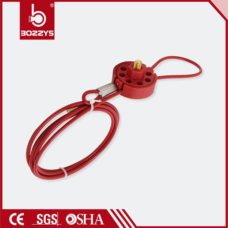 LOTO Safety locks for industrial engineering Stainless steel insulated cable lock Safety cable