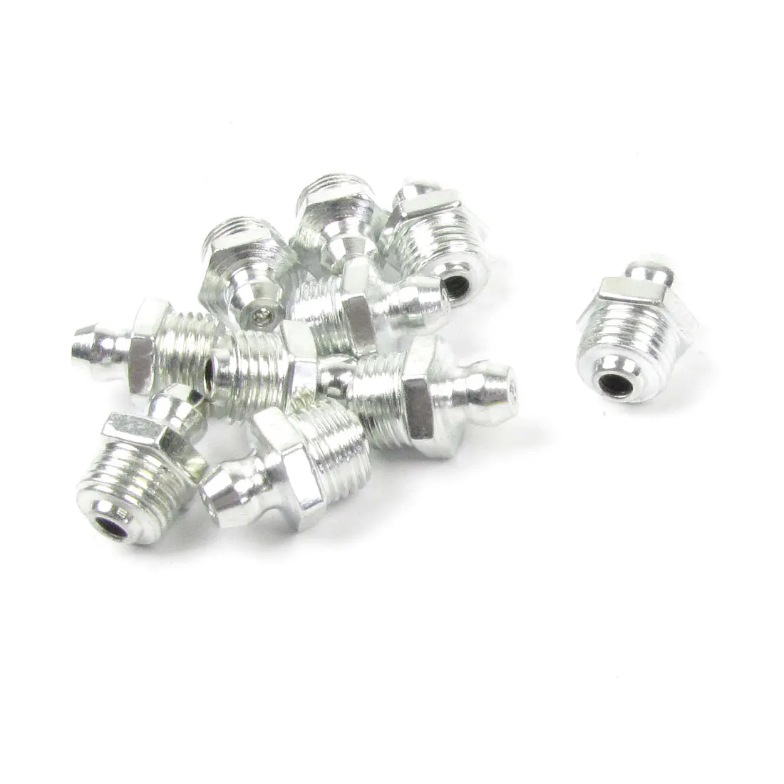 X Autohaux Metal 10Mm X 1Mm Male Thread Grease Nipple Component Nozzle