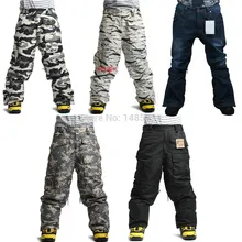 Новейшая серия "Southplay" зимние водонепроницаемые Лыжные Сноуборд 10000 мм согревающие армейские военные штаны
