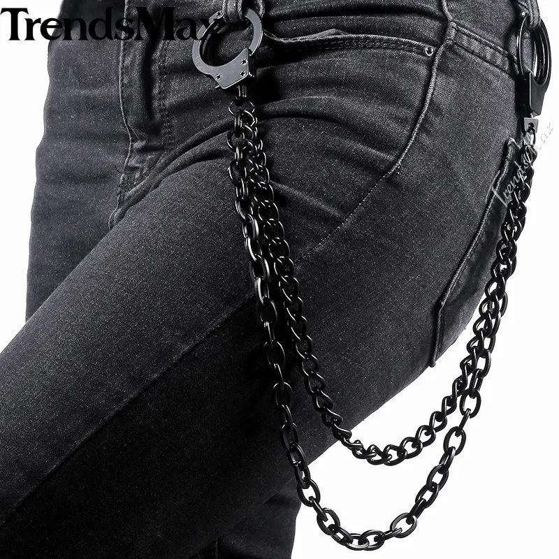 Goth Pants Chain Silver Layered Wallet Chain Punk Rivet Jeans Jewelry For Women 6827771e32518738ed303192