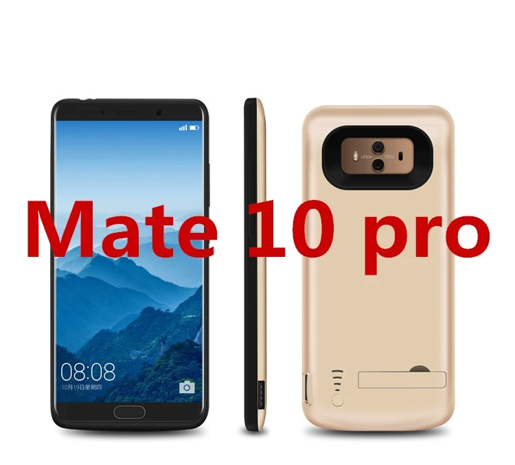 6000 мАч для Huawei Mate 10 10 Pro Чехол для аккумулятора чехол для телефона Подставка для Аккумулятора Внешний Смарт-аккумулятор для Huawei Mate 10 чехол для зарядного устройства - Цвет: Mate 10 pro gold