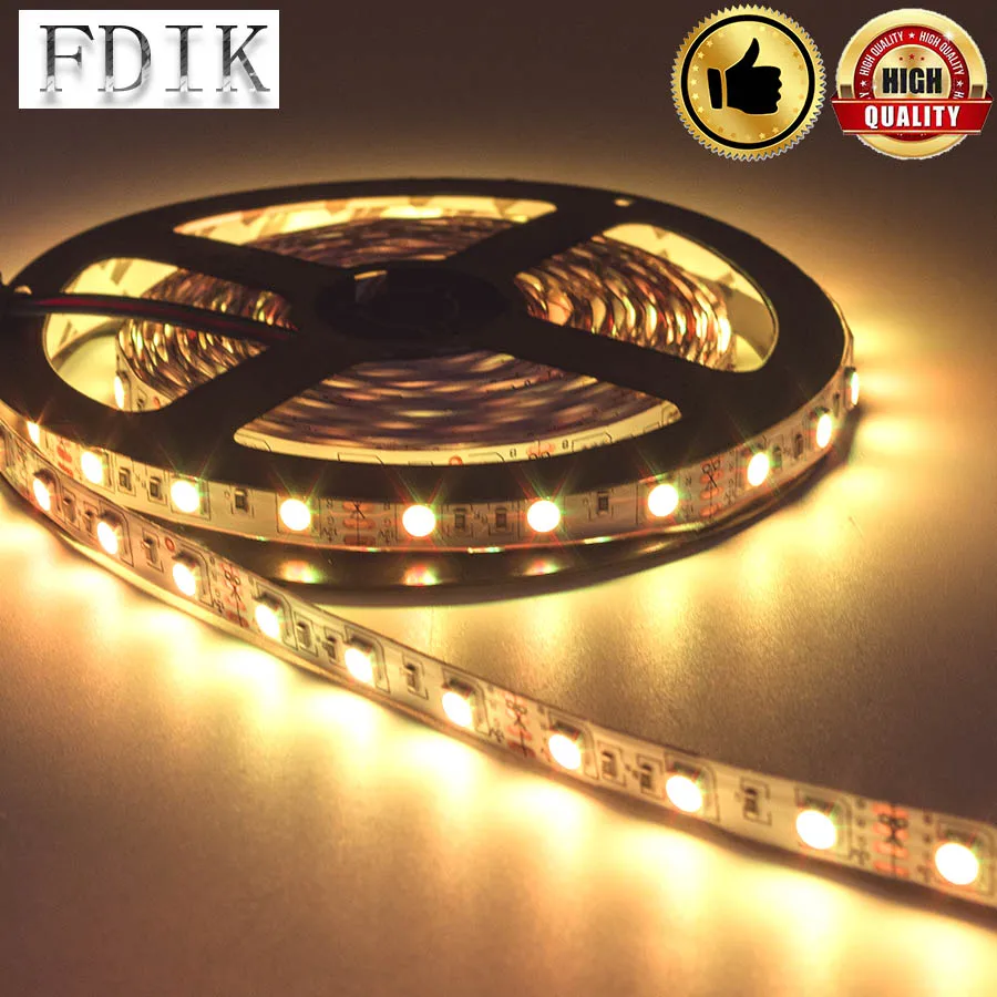 

LED Under Cabinet Light Strip 12W led strip light non waterproof 60LEDs RGB strip led ribbon diode tape with IR remote and DC12V