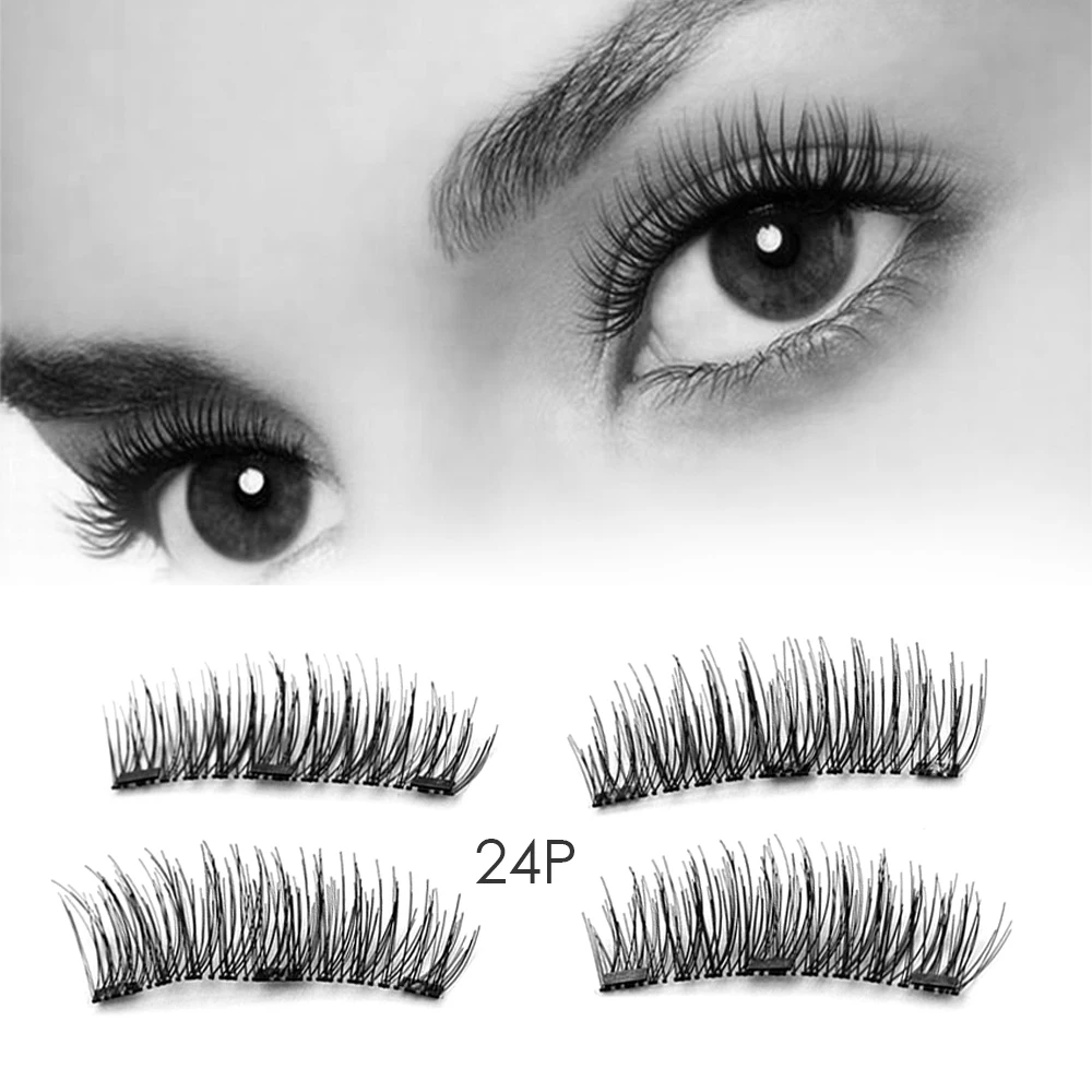 

Magnetic Mink Eyelash Extension 3 Magnet False Eyelashes Cilios 3D Mink Eye Lash Posticos Magnet Fake Eyelash faux cils Makeup