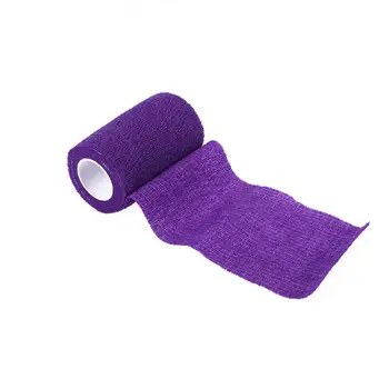 

7.5x450cm Medical Self-adhesive Elastic Bandage Self Adherent Cohesive Wrap Bandages for Athletic Sport (Purple)