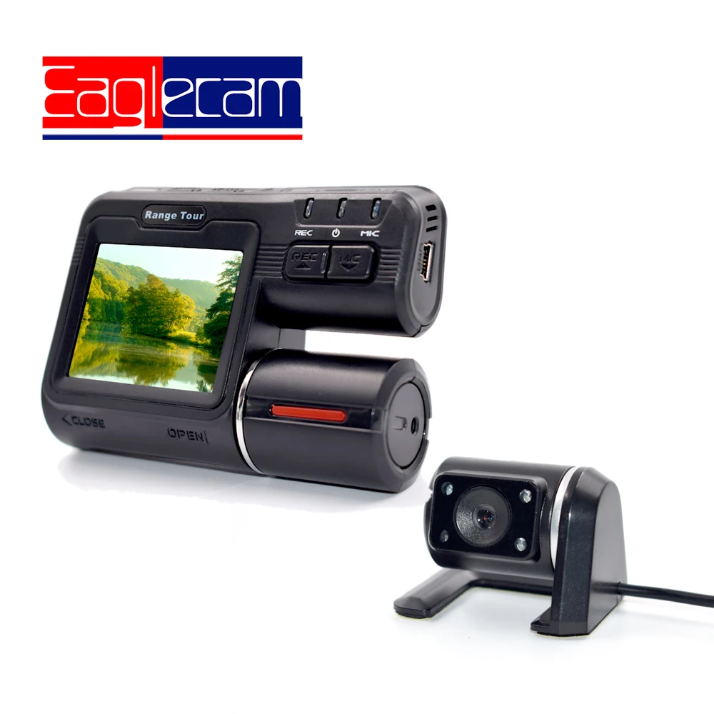 

Dual Lens Camcorder i1000s Auto Car DVRs Dual Camera Full HD 1080P Dash Cam Driving Recorder With Parking Rear Lens Cameras