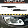 Eyebrows on headlights for Lada Granta 2011-2017 ABS plastic cilia eyelash molding decoration car styling tuning accessories ► Photo 1/6