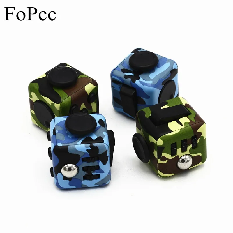 FoPcc Fidget Cube Finger Toys Stress Reliever Fidget Cube Antistress Fidget Box Spin Toy Squeeze