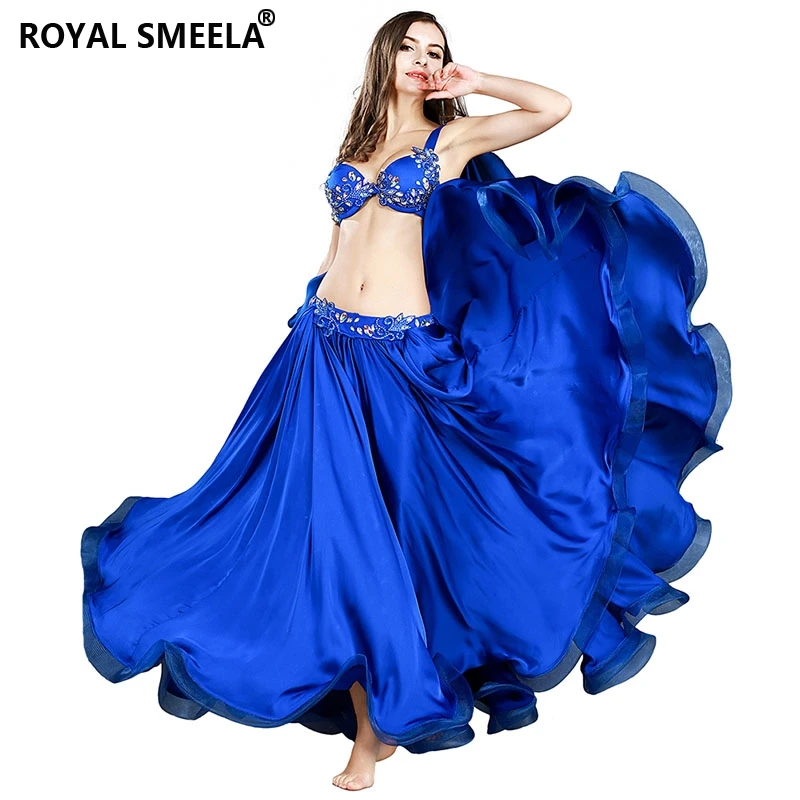 

Royal Smeela New design bellydance skiirt Delicate pattern shawl skirt train Fishbone edge performance dress suit for sale 8836