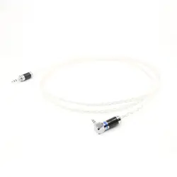 Бесплатная доставка покрытием серебра стерео 3.5 мм до 3.5 ММ мужчинами кабель с углеродного волокна 3.5 мм штекерами