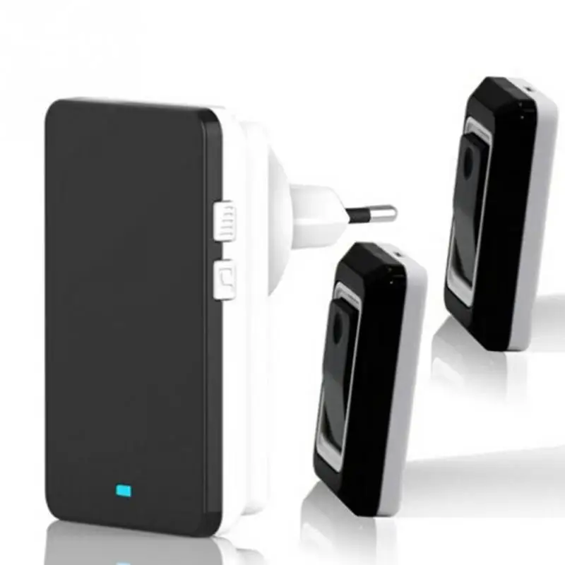 

New Household Wireless Remote Electronic Door Bell Domestic Security Doorbell Transmitter Receiver Home US/UK/AU/EU Plug