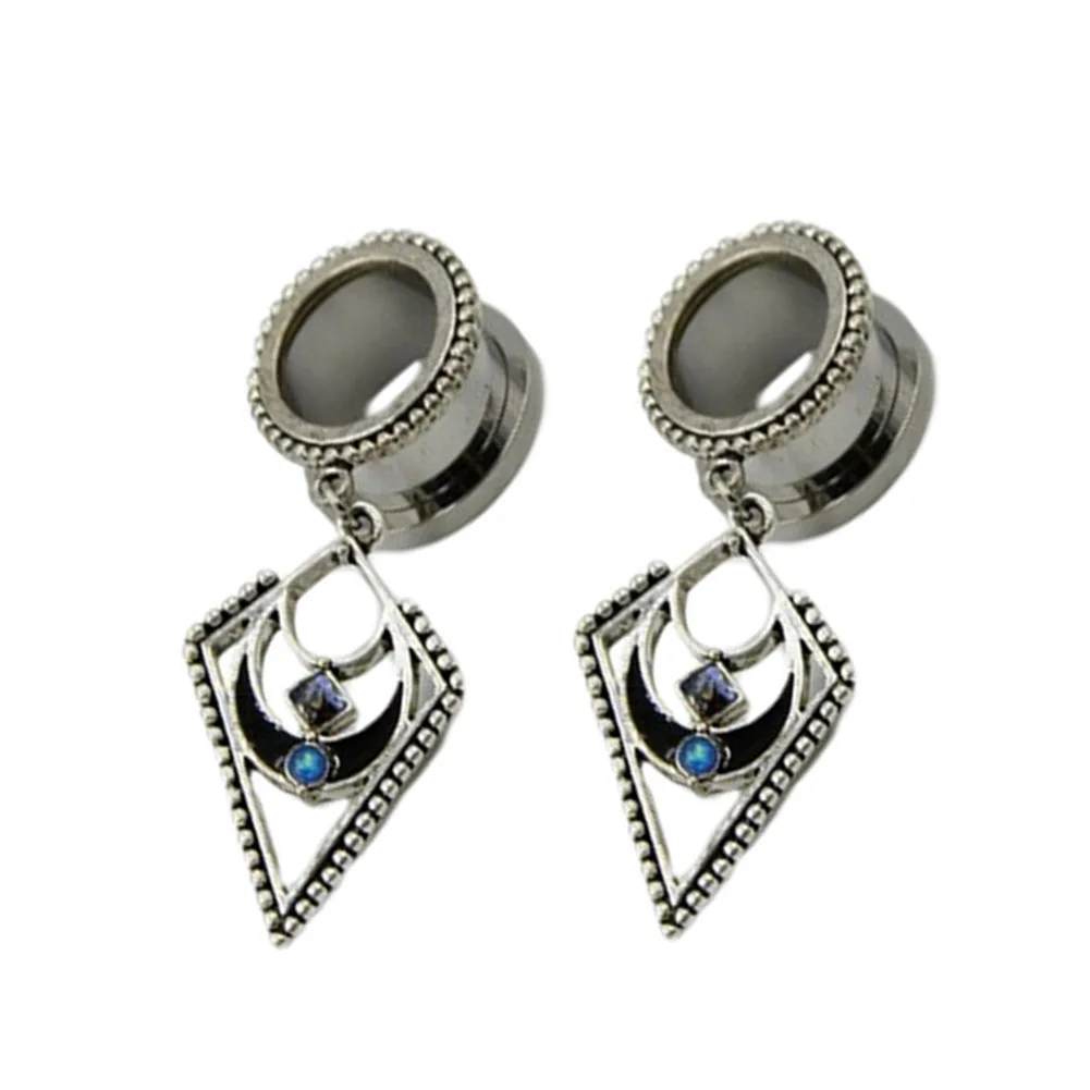 1 PC ! New Geometry Helix Dangle Ear Plugs Piercing Body Jewelry