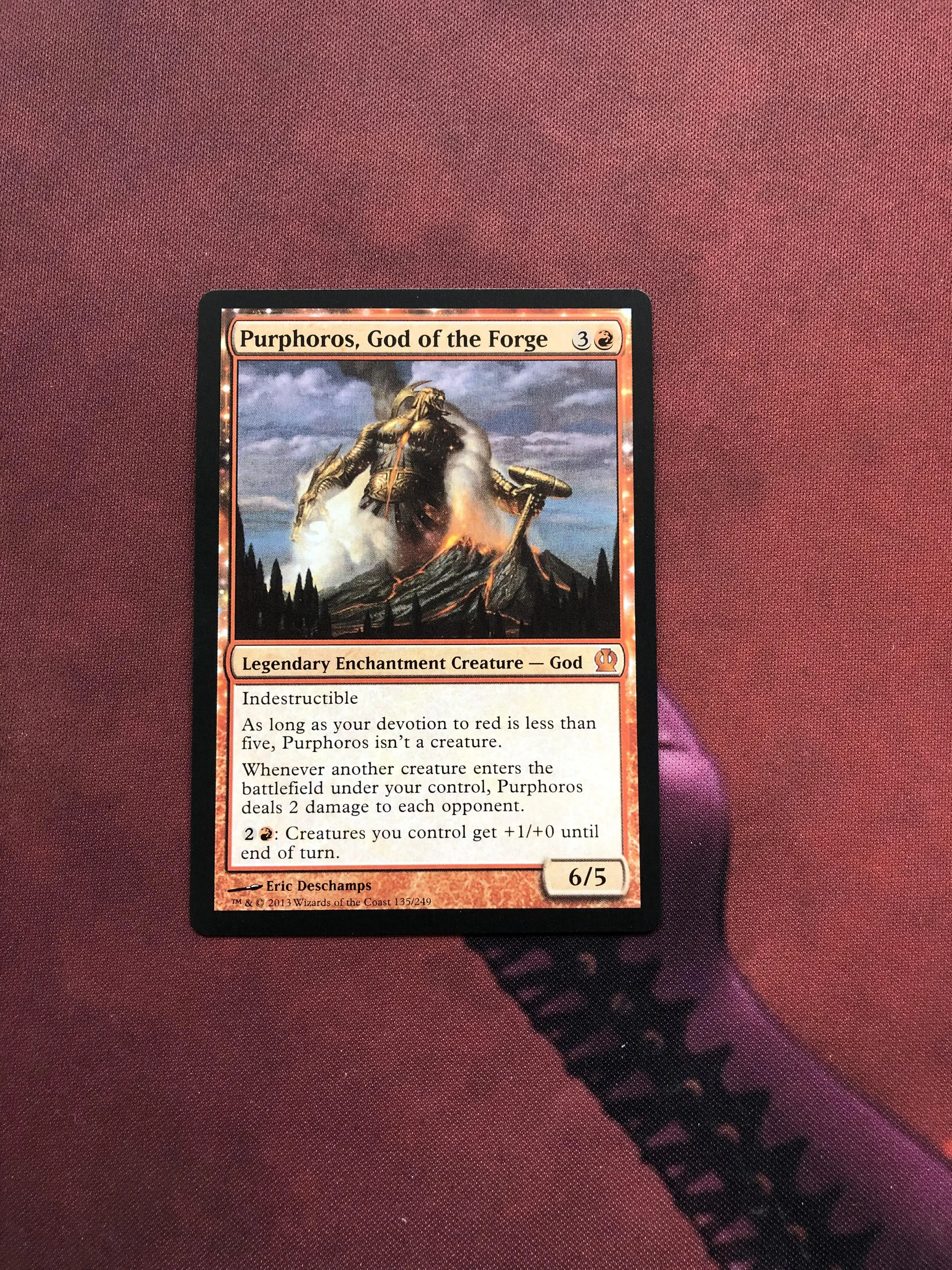 

Purphoros, God of the Forge Theros ProxyKing 8.0 VIP the proxy cards to gathering every single mg card.