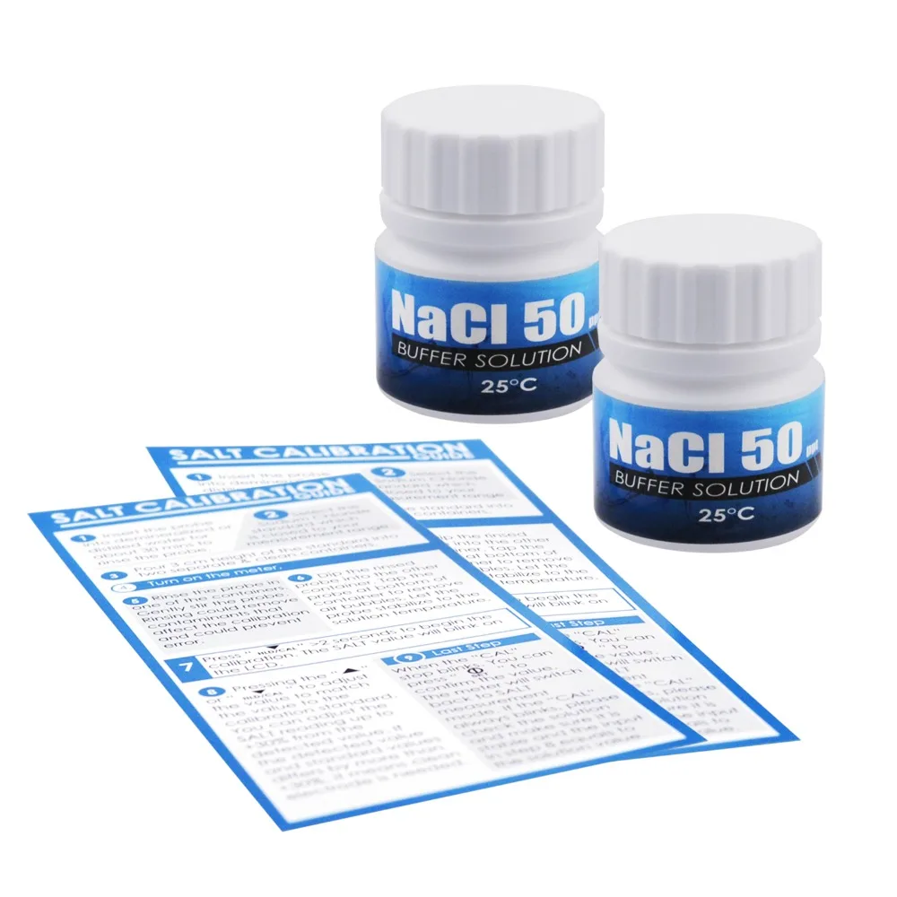20 мл измеритель солености NaCl 50ppt калибровочный буферный раствор солевой воды
