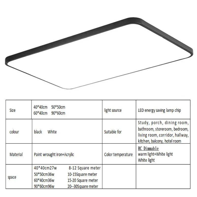 Preise Moderne minimalist LED decke licht einfache oberfläche embedded fernbedienung dimmen decken lampe küche wohnzimmer schlafzimmer gestüt