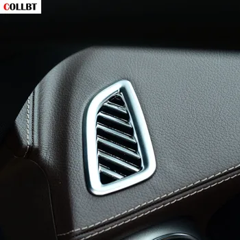 

2Pcs Chrome Dashboard Air Outlet Vent Trim Frame Sticker For Mercedes Benz GLC Class 200 260 300 2015-2017