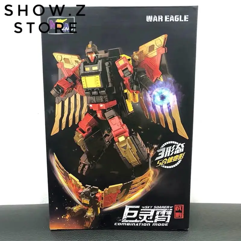 

[Show.Z]WeiJiang WJ Sky Soarer Divebomb Oversized War Eagle Combination Mode POTP Feral Rex Predak Transformation Action Figure