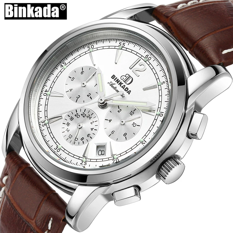 Повседневные модные мужские часы Топ бренд класса люкс новые автоматические