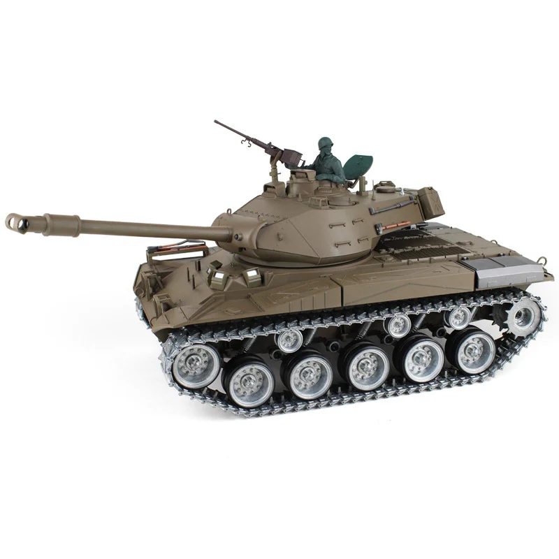 Большой 1/16-3839-1 2,4G Wacker BulldogRadio RC боевой танк США M41A3 для детей на дистанционном управлении игрушка танк подарок