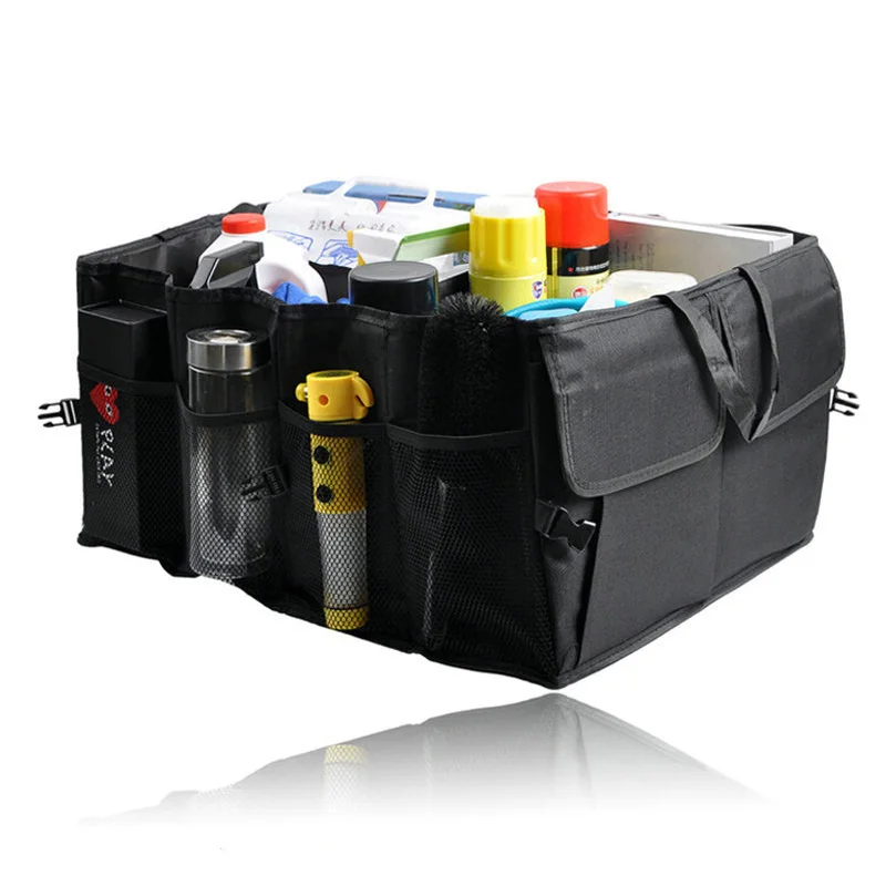 

Multi-pocket Car Organizer Waterproof Foldable Storage Bag Box Automotive Interior Multi-use Tools Car Trunk Seat Car Accessory