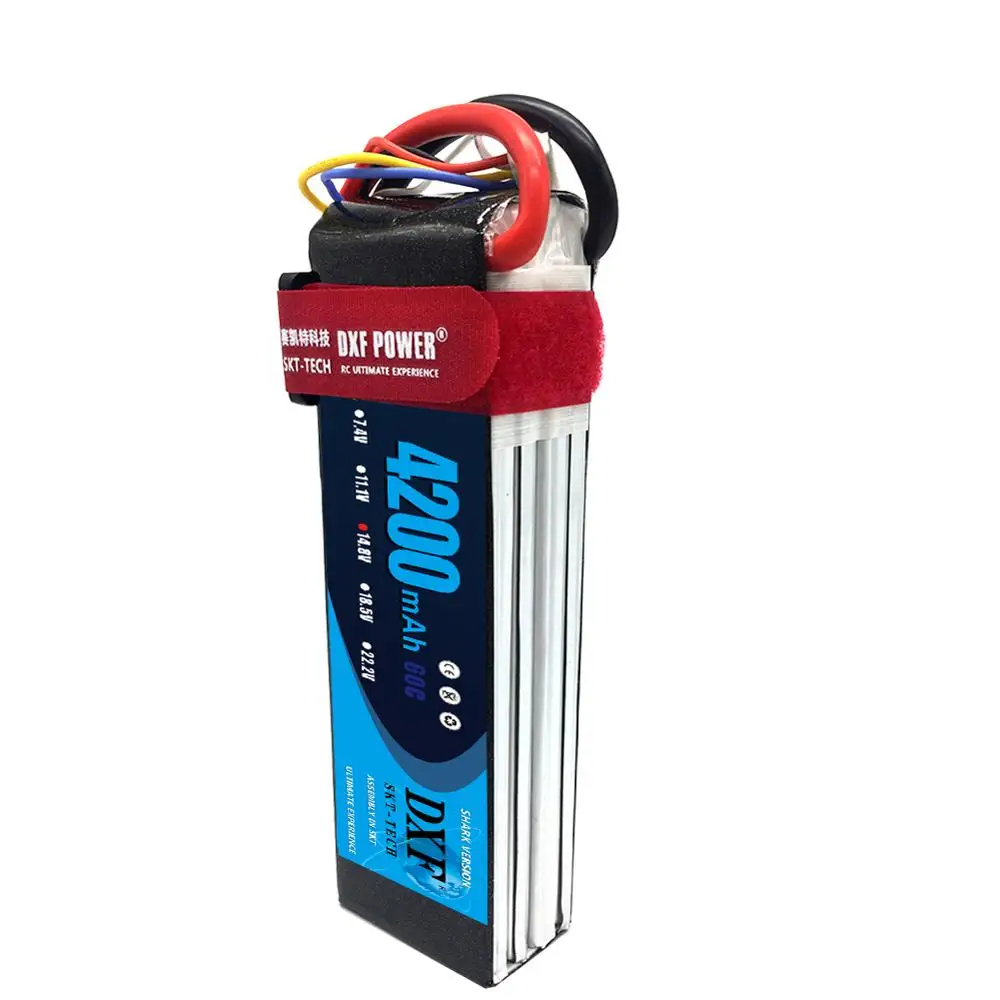 

DXF 4S RC Lipo Battery 14.8v 4200mAh 60C For RC Aircraft Quadcopter Drones Helicopter Car Boat Airplane 4S Li-polymer AKKU