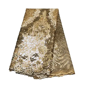 

Latest French 3D Lace Fabric Tulle Net Fabric 2018 High Quality African Lace Embroidery african laces with stones beads H1062