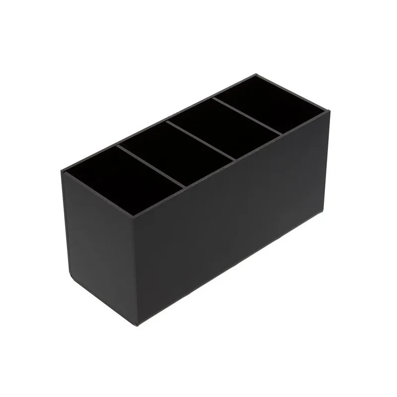 4 Grids Black Acrylic Cosmetic Organiser Lipstick Brush Holder Makeup Storage (7)