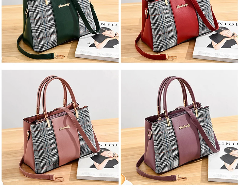 de couro das mulheres bolsa de ombro