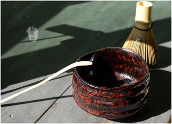 

Japanese ceremony ceramic matcha bowl green tea maker cup glaze teacup Kung Fu tea set vintage food chawan accessories