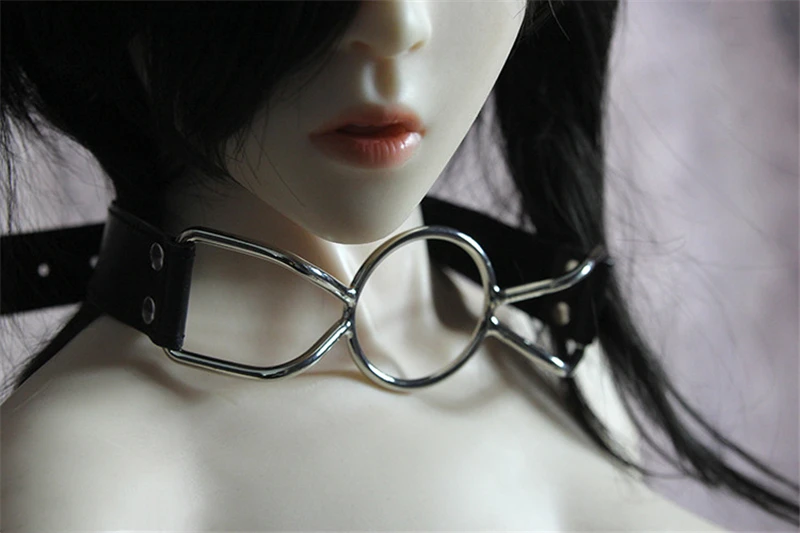 Lilicochan couro do plutônio boca aberta mordida boca punk mordaça grande o anel para a senhora adultos jogos casais flertando produtos sexuais brinquedos