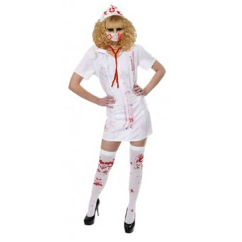 Halloween Girls Knee High Socks Blood Printed Stockings Over The Knee Thigh High Socks Sexy Socks