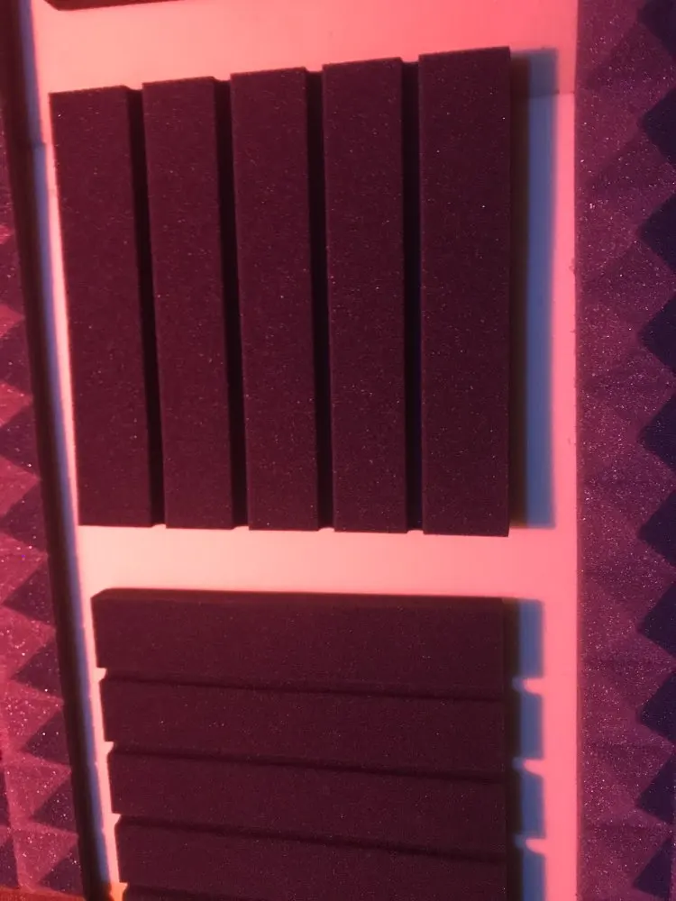 Casinlog 6pcs Recording Studio Soundproofing Acoustic Panels Foam Thick Sponge Light Weight Absorption Acoustic