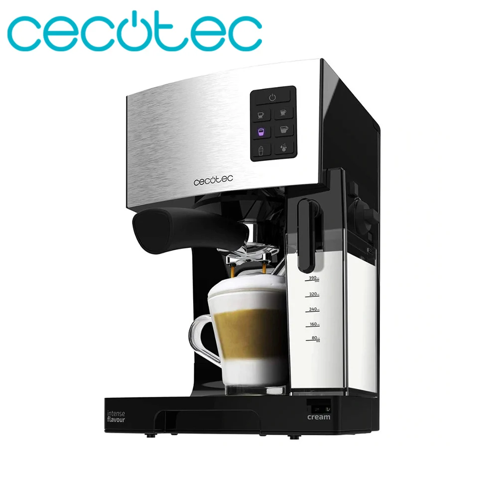 Cecotec power coffee Instant-CCino 20 итальянская Экспресс-Кофеварка 1450 Вт полуавтоматическая мощность включает в себя резервуар для молока Cecotec power coffee Instant-CCino 20 итальянская Экспресс-Кофеварка 1450 Вт полуавтоматическая мощность включает в себя резервуар для молока