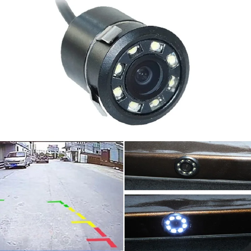 

170 Degree Waterproof HD Video 8LED Car Rear View Camera CCD Infrared Night Vision Reversing Auto Backup Parking Monitor 1 Set