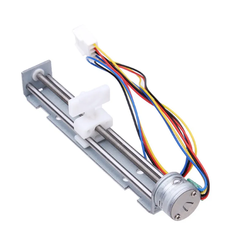 

DC 4-9V Drive 18 Degree Stepper Motor Screw With Nut Slider 2 Phase 4 Wire New