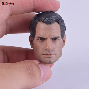 

Custom 1/6 Scale Henry Cavill Batman v Superman 2 Head Sculpt For Hot Toys Body for 12" Action Figure doll Toys soldier model
