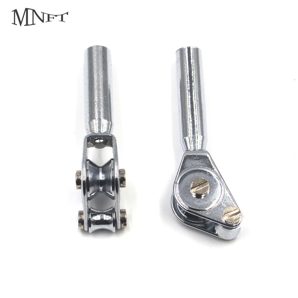 

MNFT 4Pcs Silver Metal Fishing Rod Tip Top Double Roller Guide Inner Diameter 5mm 6mm 7mm 8mm Fishing Rods Accessory