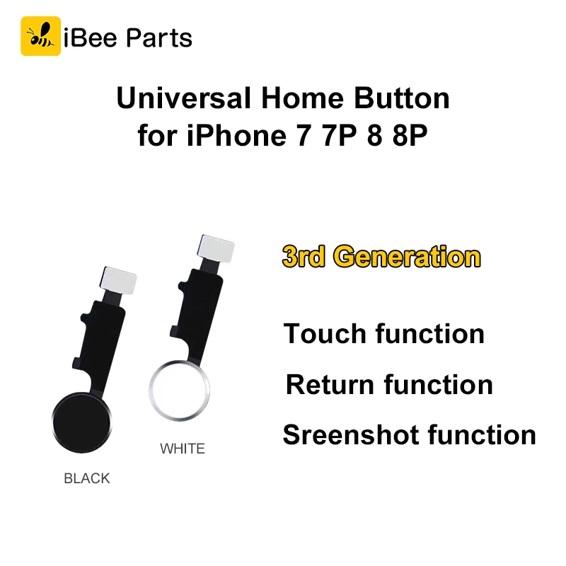 

iBee Parts 10PCS New Product For iPhone 7 7 Plus 8 8 Plus home button with touch return function screenshot function free DHL