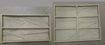 

2 pieces New Polyurethane Molds model 2018 year for Concrete Plaster Wall Stone Cement Tiles "Slate #1" Decorative wall molds