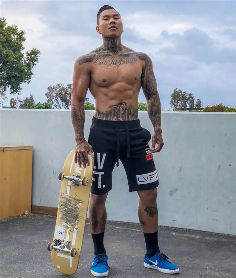 

2018 Fitness Sport Shorts Men Cotton Solid Running Shorts Training Exercise Jogging Short Pants Quick Dry Gym Clothing Joggers