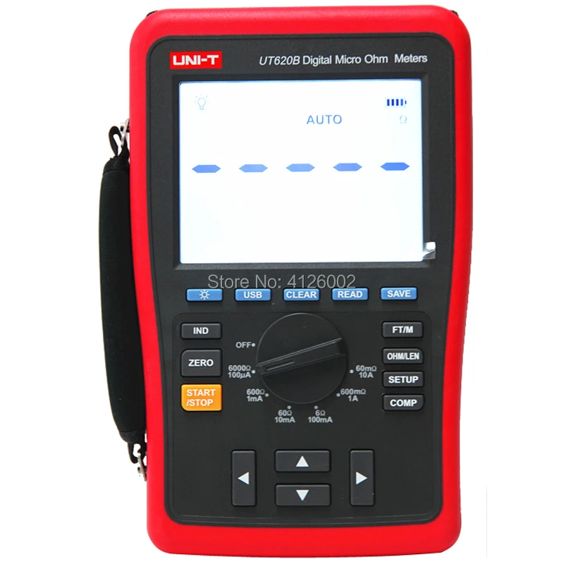 UNI T UT620B цифровой микро ом метр Ручной диапазон DC низкое сопротивление тестер
