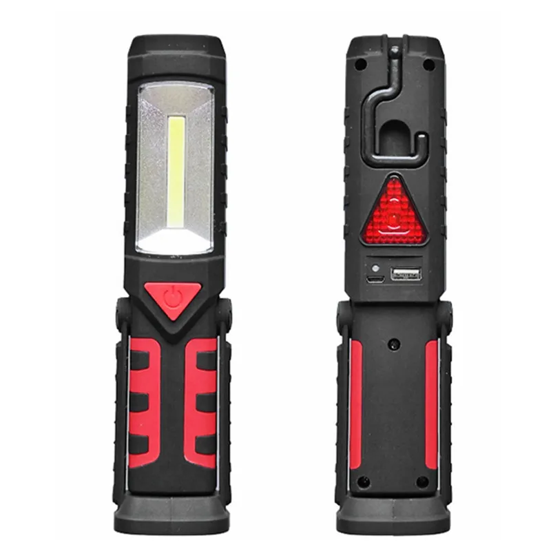

Smuxi USB Rechargeable LED Flashlight Torch Work Light Stand COB Lanterns Magnetic Base 18650 Battery Flashlights for Outdoor