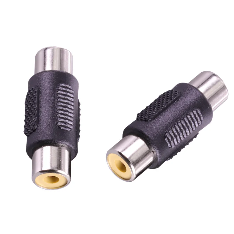 3 шт RCA Джек Прямой разъем(L = 32 мм) никель RCA штекер Адаптер