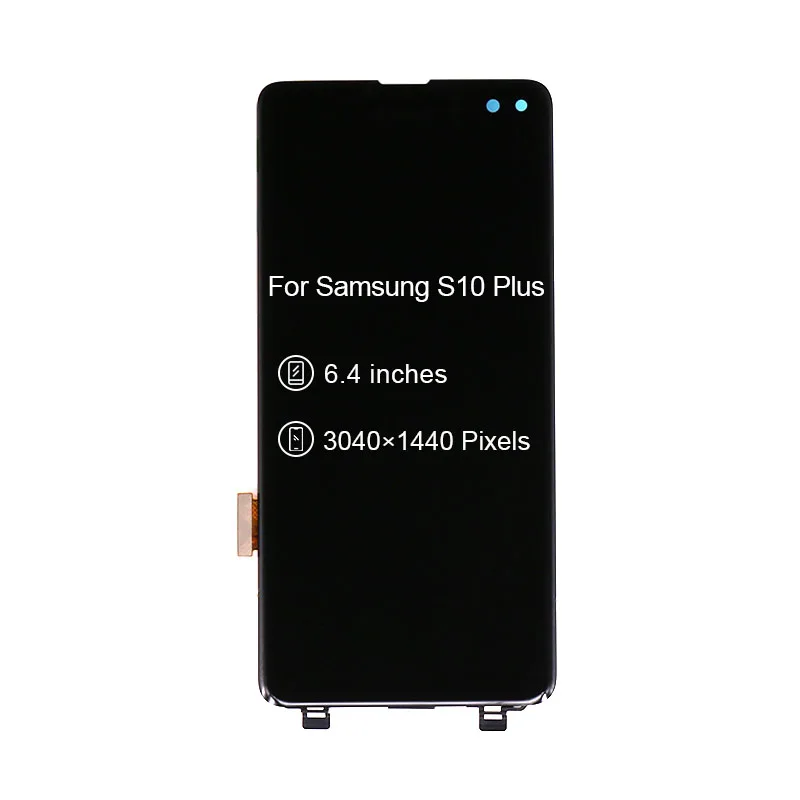 ЖК-дисплей для SAMSUNG Galaxy S10+ S10 Plus G975 G975F сенсорный экран дигитайзер сборка ремонт 6,"